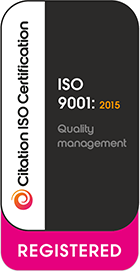 ISO 9001:2015 registered with Citation ISO Certification